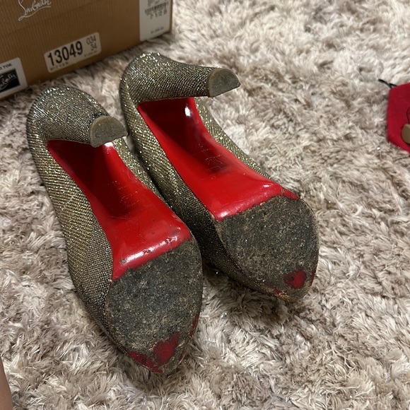 Christian Louboutin Glitter/Sparkly Platform Heels - Picture 5 of 10